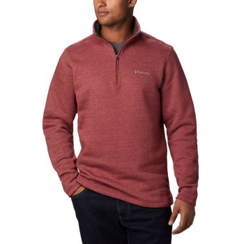Columbia Muške Puloveri - Great Hart Mountain III Half Zip Fleece Crvene | CXMD-76014